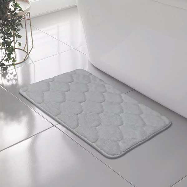 Classic Shell Greek Comfort Memory Foam Bath Mat Anti Slip Rug