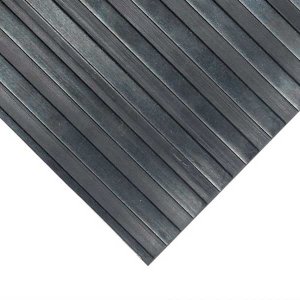 Anti-Slip Ribbed Rubber Mat for Floors & Workbenches