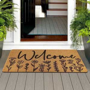 Durable non-slip door mat for home entrance in the UK
