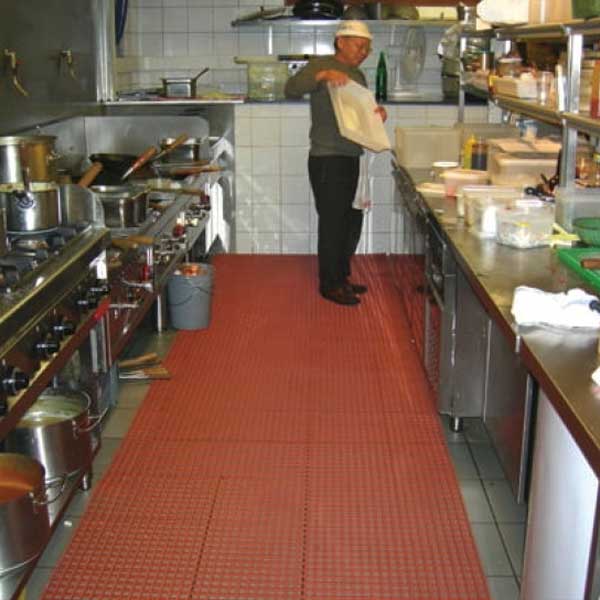 Loose Lay Drainage Matting for Food Safe Workspaces